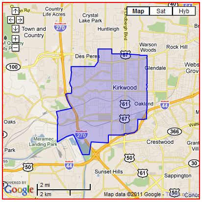 map of kirkwood