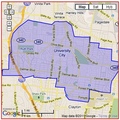 St. Louis Community ~ University City university city map St. Louis Community ~ University City