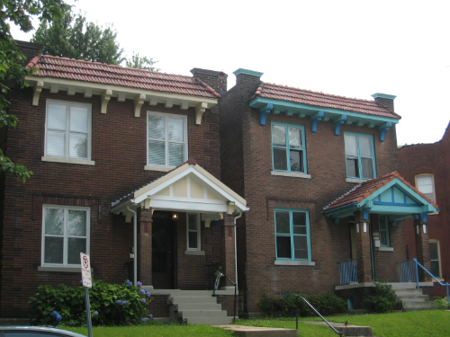 Shaw Neighborhood home - twin exteriors