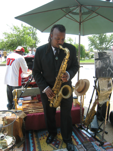 Soulard Farmer Market - jazz musician