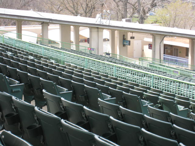 The Muny Theater empty seats