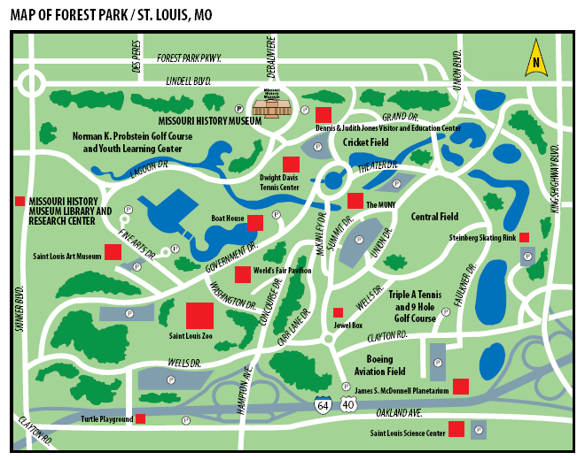 Map of Forest Park