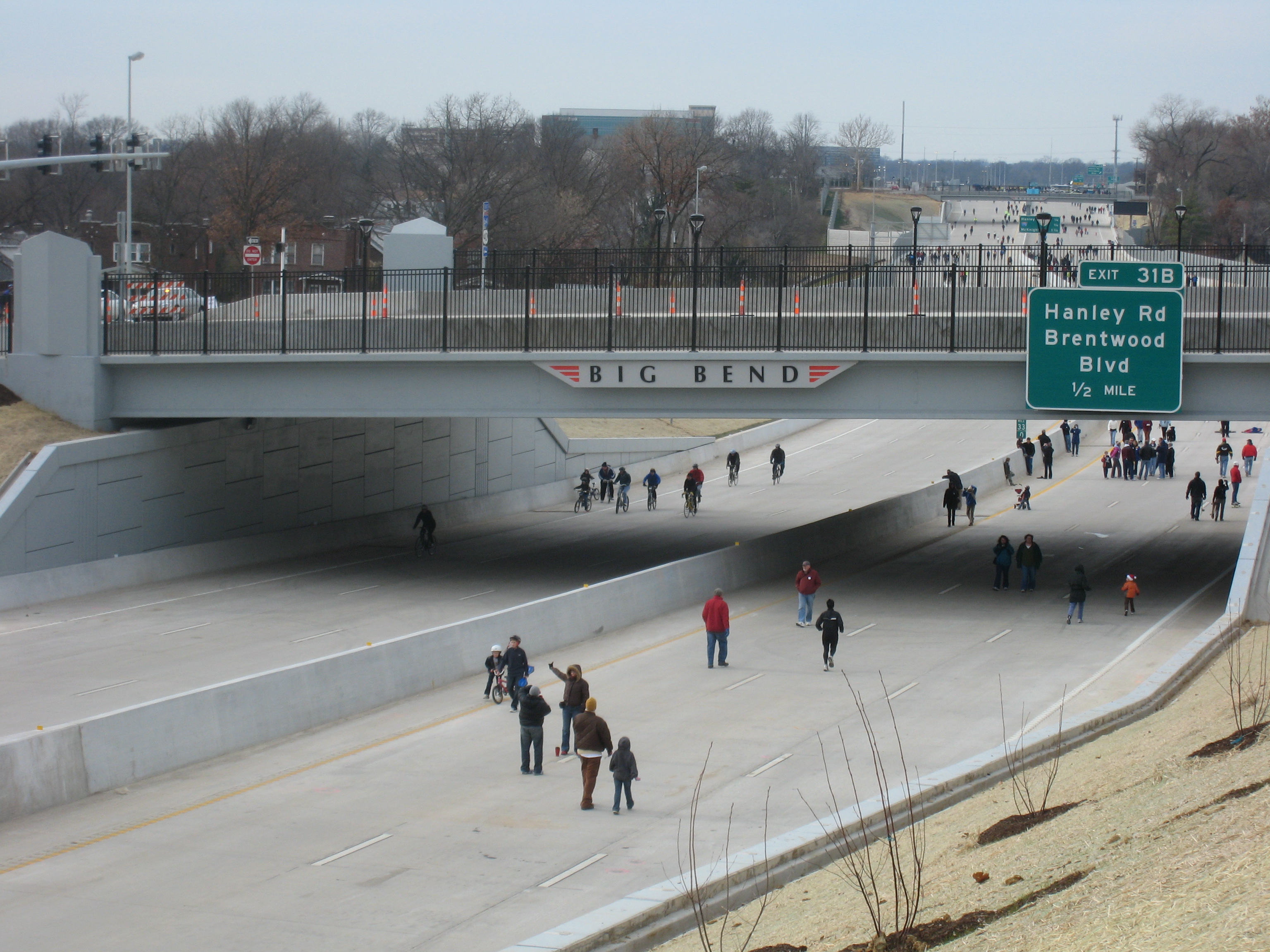 Hwy 64 Re-opening day - walk on the highway