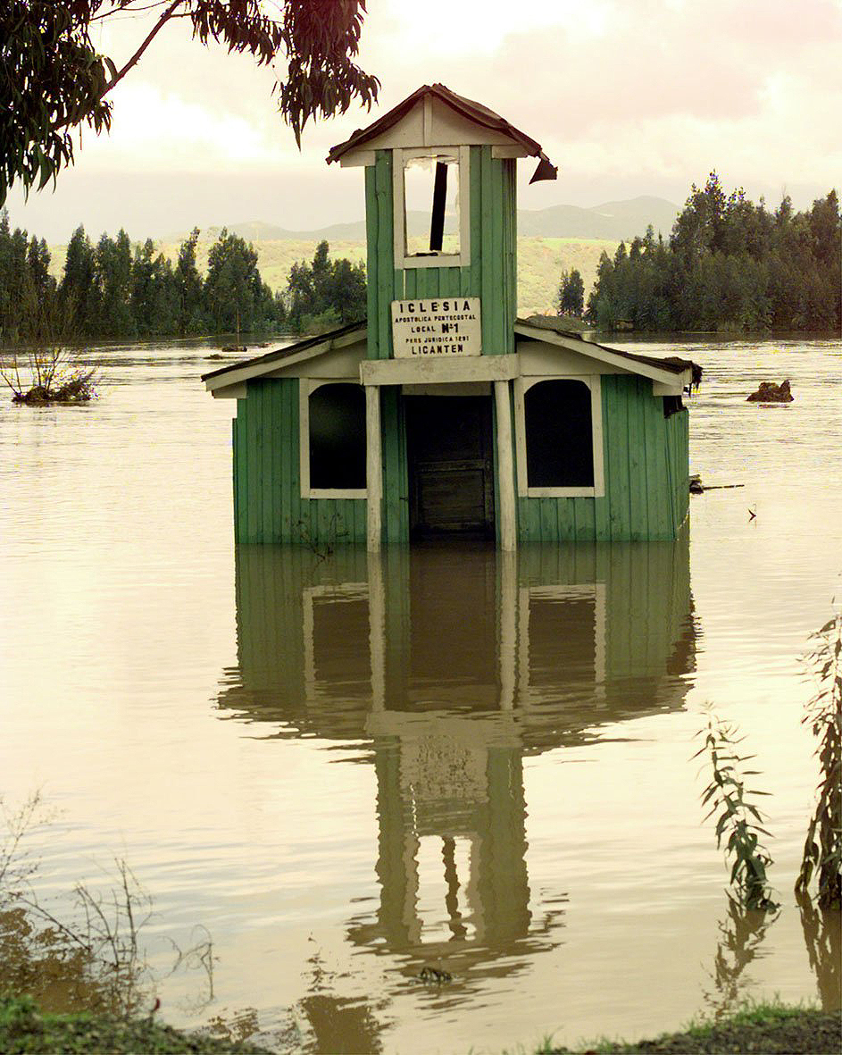 Flooded building