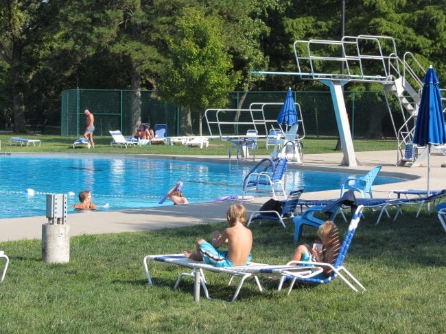 Sunmmer at St. Louis MO swimming pool