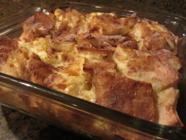 French toast casserole for snow days in St. Louis MO