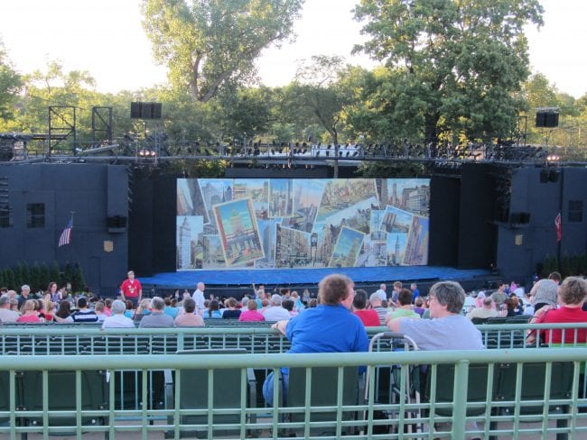 Free section at Muny Theater Forest Park St. Louis MO