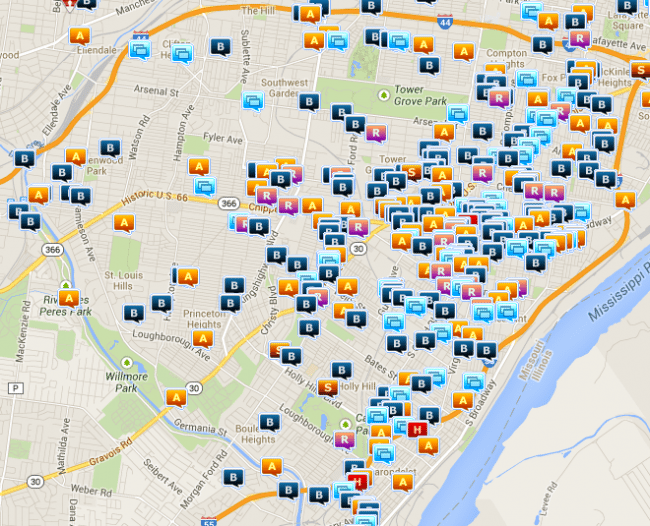 St. Louis City - Crime Map