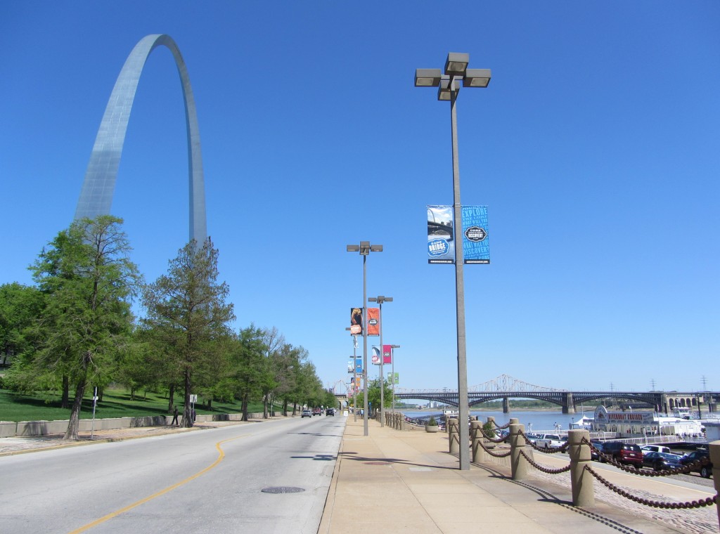 St. Louis Arch and riverfront