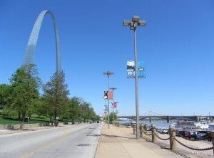 St. Louis Arch and riverfront