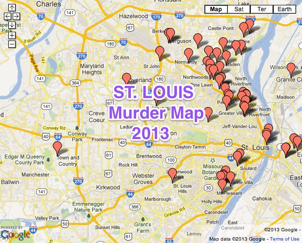 Crime map 2013 - murder