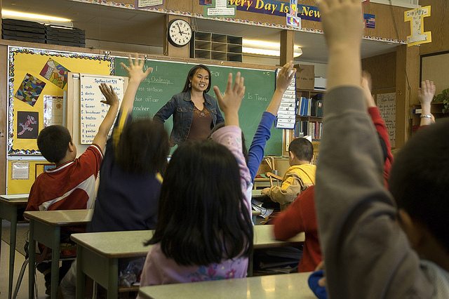 School classroom - photo credit Flirckr member www.audio-luci-store.it